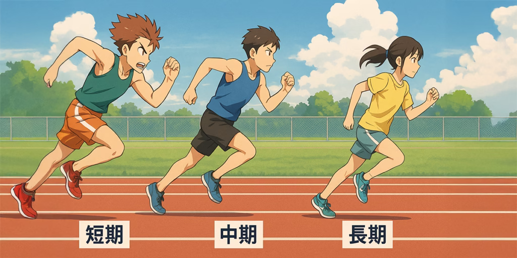 短期・中期・長期運用の違い